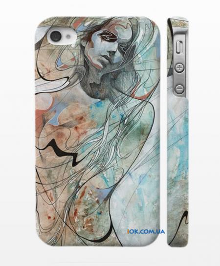 Печать на накладке для iPhone 4/4S с дизайнерским рисунком Печать на накладке для iPhone 4/4S с дизайнерским рисунком