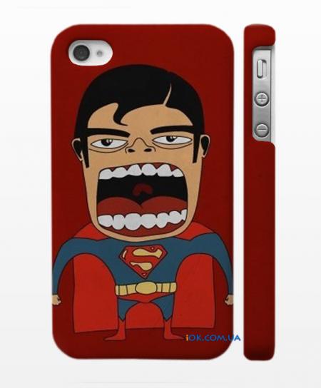Пластиковый кейс iPhone 4/4S с дизайном "Супермен" Пластиковый кейс iPhone 4/4S с дизайном "Супермен"