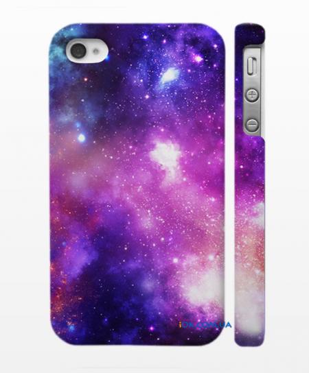 Яркий кейс для iPhone 4/4S, космический пейзаж