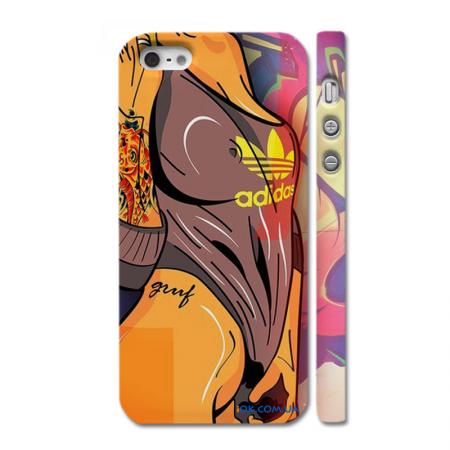 Swag чехол на iPhone 5, девушка в майке Adidas Swag чехол на iPhone 5, девушка в майке Adidas