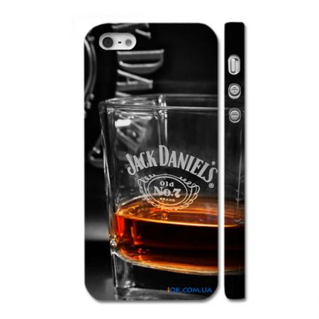 Потрясный чехол для iPhone 5, бокал Jack Daniels Потрясный чехол для iPhone 5, бокал Jack Daniels