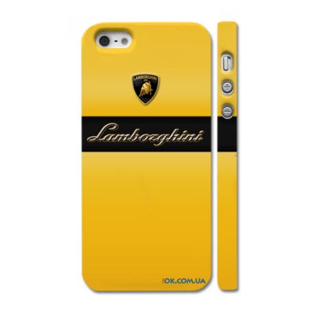 Оригинальная накладка для Айфон 5 - Lamborghini, желтый Оригинальная накладка для Айфон 5 - Lamborghini, желтый