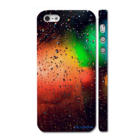 Авторский чехол для iPhone 5, цветные капли Авторский чехол для iPhone 5, цветные капли