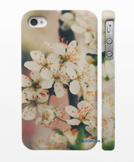 Женский чехол для iPhone 4, 4S "Яблони в цвету" Женский чехол для iPhone 4, 4S "Яблони в цвету"