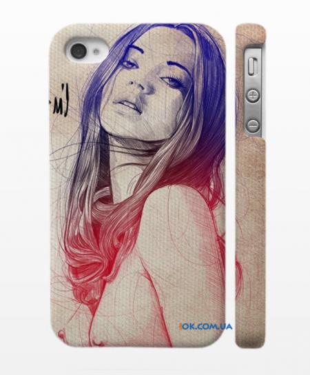 Оригинальная накладка для iPhone 4, 4S Прекрасная девушка Оригинальная накладка для iPhone 4, 4S Прекрасная девушка