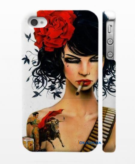 Яркий кейс для iPhone 4, 4S Кармен Яркий кейс для iPhone 4, 4S Кармен
