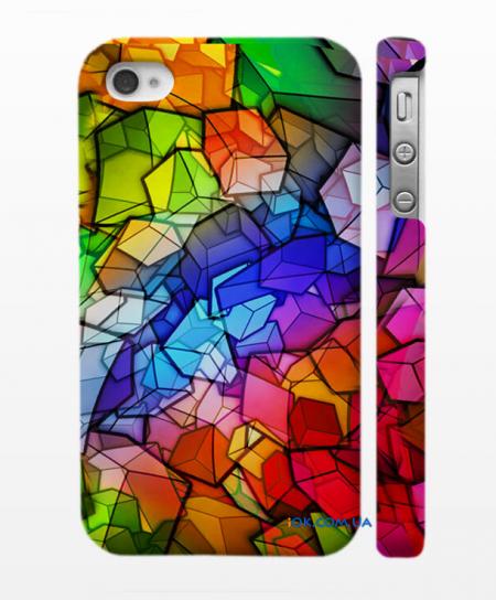 Печать на пластиковом чехле iPhone 4,4S "Мозаика" Печать на пластиковом чехле iPhone 4,4S "Мозаика"