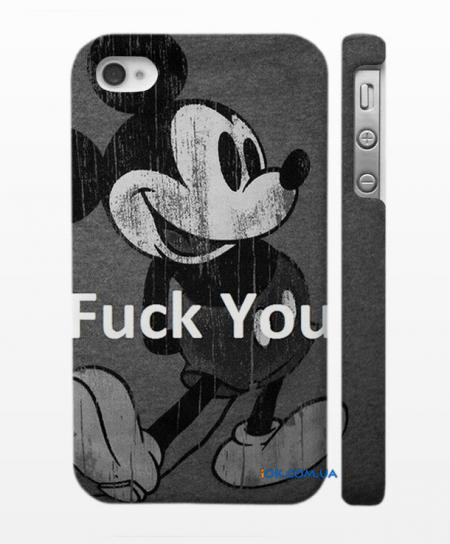 Swag xехол для iPhone 4,4S - Fuck you by Mickey Mouse Swag xехол для iPhone 4,4S - Fuck you by Mickey Mouse