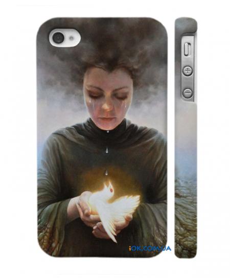 Чехол Swag на iPhone 4, 4S Голубь в ладонях Чехол Swag на iPhone 4, 4S Голубь в ладонях