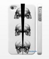 Накладка Swag для Айфон 4/4S, Черепа, профиль Накладка Swag для Айфон 4/4S, Черепа, профиль