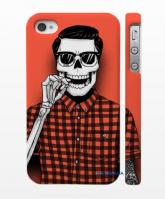 Swag чехол для iPhone 4, 4S череп - ботан Swag чехол для iPhone 4, 4S череп - ботан