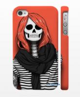 Swag чехол для iPhone 4, 4S скелет в тельняшке Swag чехол для iPhone 4, 4S скелет в тельняшке