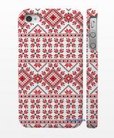 Авторский дизайн, чехол для iPhone 4, 4S Вышиванка, красный Авторский дизайн, чехол для iPhone 4, 4S Вышиванка, красный