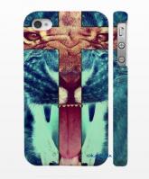 Стильный кейс для iPhone 4, 4S Тигровый крест Стильный кейс для iPhone 4, 4S Тигровый крест