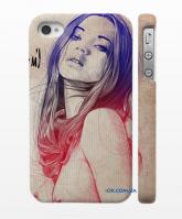 Оригинальная накладка для iPhone 4, 4S Прекрасная девушка Оригинальная накладка для iPhone 4, 4S Прекрасная девушка