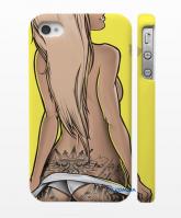 Cтильный чехол на смартфон iPhone 4, 4S блондинка с тату Cтильный чехол на смартфон iPhone 4, 4S блондинка с тату