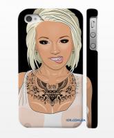 Купить стильный кейс на смартфон iPhone 4, 4S Тату - колье, черный Купить стильный кейс на смартфон iPhone 4, 4S Тату - колье, черный