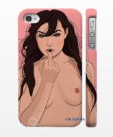 Swag кейс на смартфон iPhone 4, 4S, девушка Swag кейс на смартфон iPhone 4, 4S, девушка