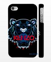 Брендовй чехол на Айфон 4, 4S, Kenzo, черный Брендовй чехол на Айфон 4, 4S, Kenzo, черный