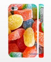 Яркая накладка на iPhone 4/4S, Цветные мармеладки Яркая накладка на iPhone 4/4S, Цветные мармеладки
