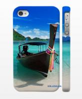 Печать на чехле iPhone 4,4S "Лодочка - мечта" Печать на чехле iPhone 4,4S "Лодочка - мечта"