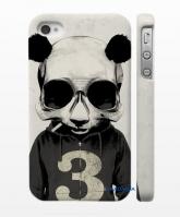Кейс пластиковый для iPhone 4,4S - Человек Панда Кейс пластиковый для iPhone 4,4S - Человек Панда